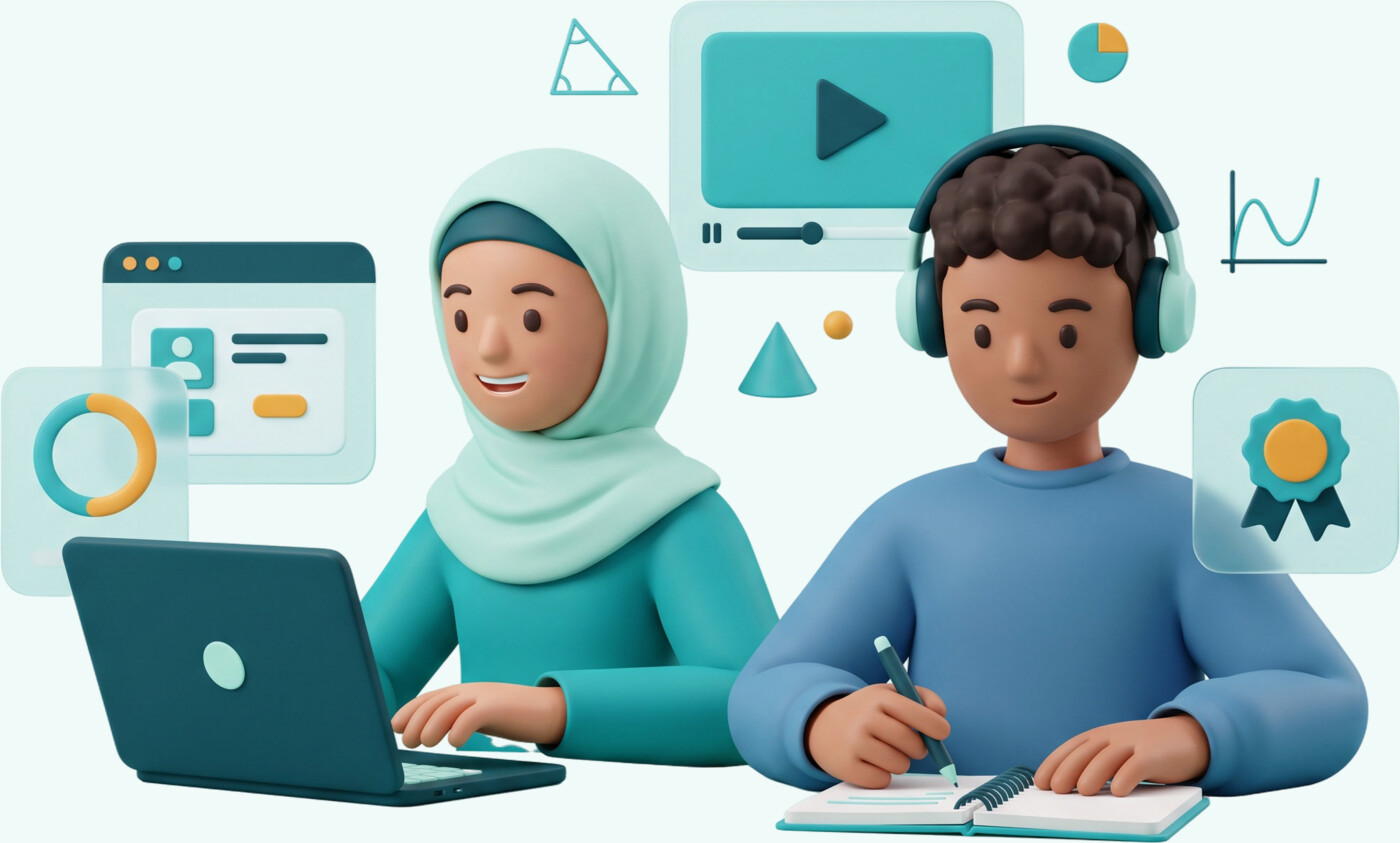 متعة التعلم والتعليم عن بُعد...